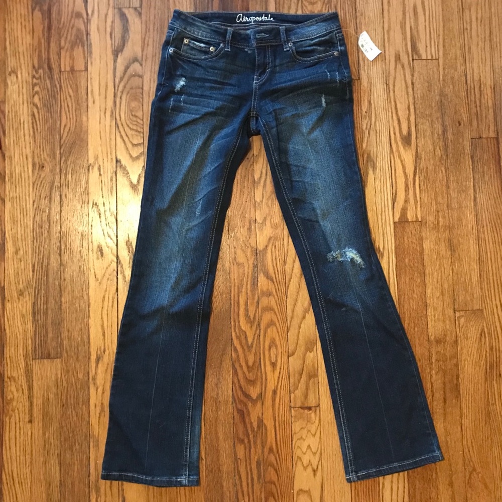 NWT Aeropostale Size 0 Bootcut dark wash jeans